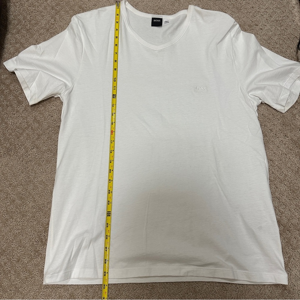 Men's BOSS White Short Sleeve T-Shirt - Size XXL - Picture 6 of 9